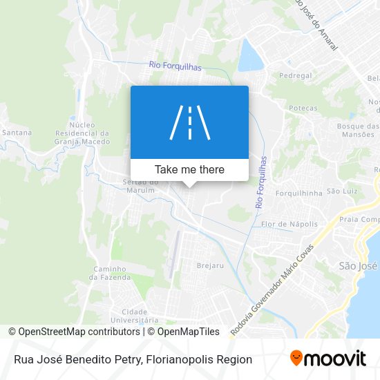 Rua José Benedito Petry map