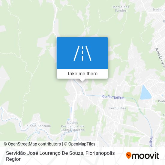 Servidão José Lourenço De Souza map