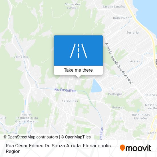 Rua César Edineu De Souza Arruda map