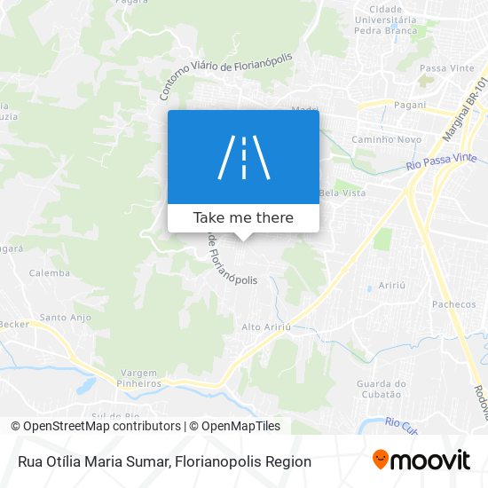 Mapa Rua Otília Maria Sumar