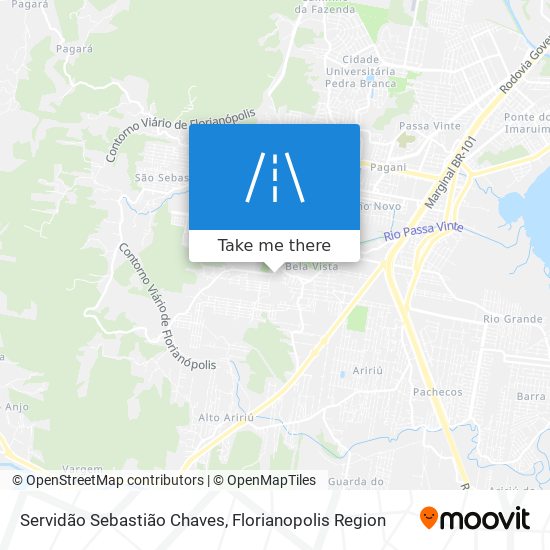 Servidão Sebastião Chaves map