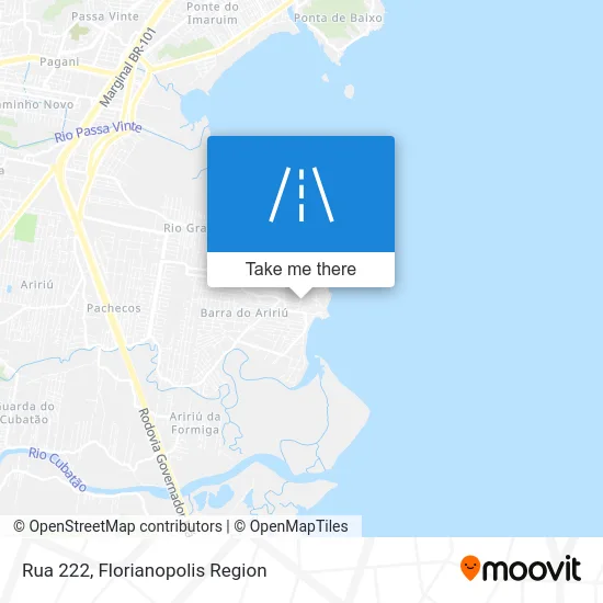 Rua 222 map