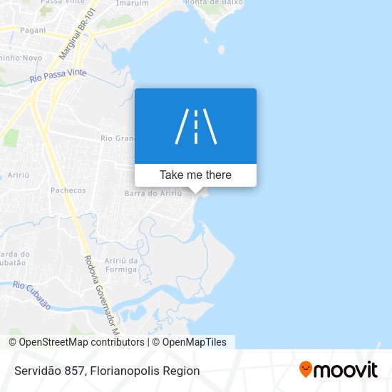 Servidão 857 map