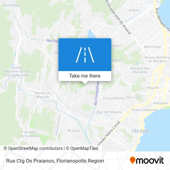 Rua Ctg Os Praianos map
