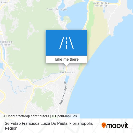 Servidão Francisca Luíza De Paula map