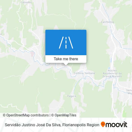 Servidão Justino José Da Silva map