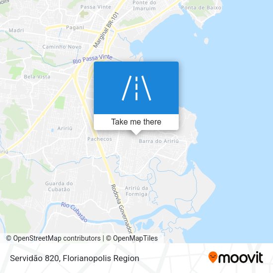 Servidão 820 map
