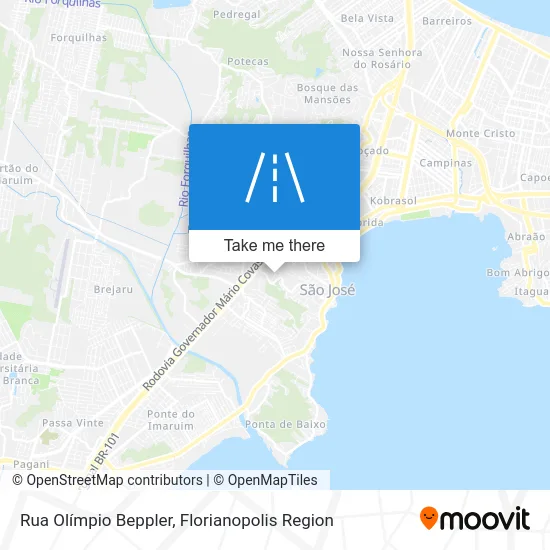 Rua Olímpio Beppler map