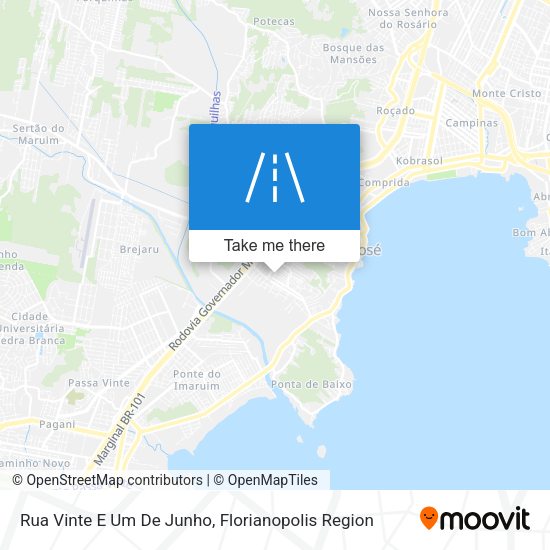 Rua Vinte E Um De Junho map