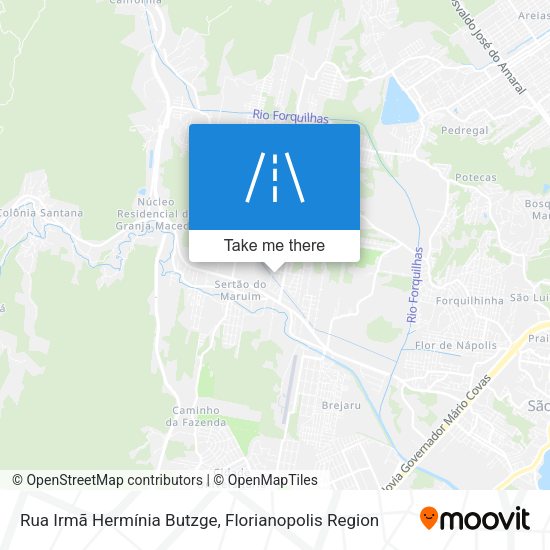 Rua Irmã Hermínia Butzge map