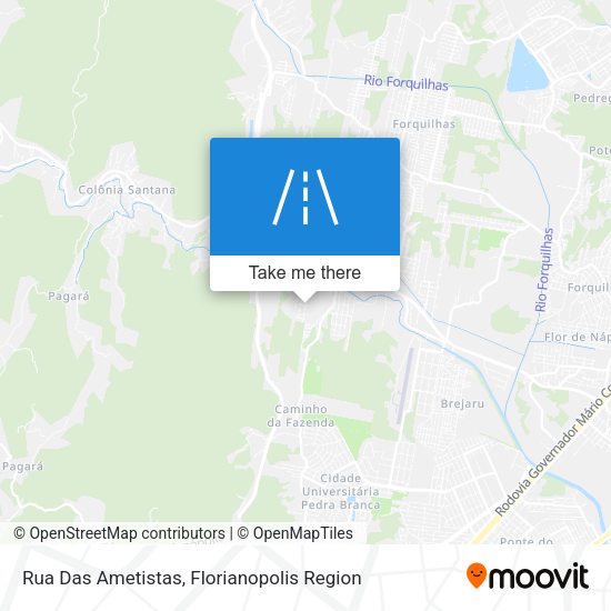 Rua Das Ametistas map