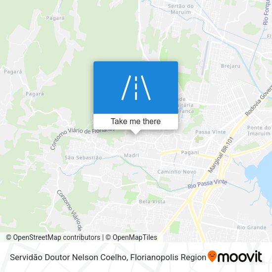 Servidão Doutor Nelson Coelho map