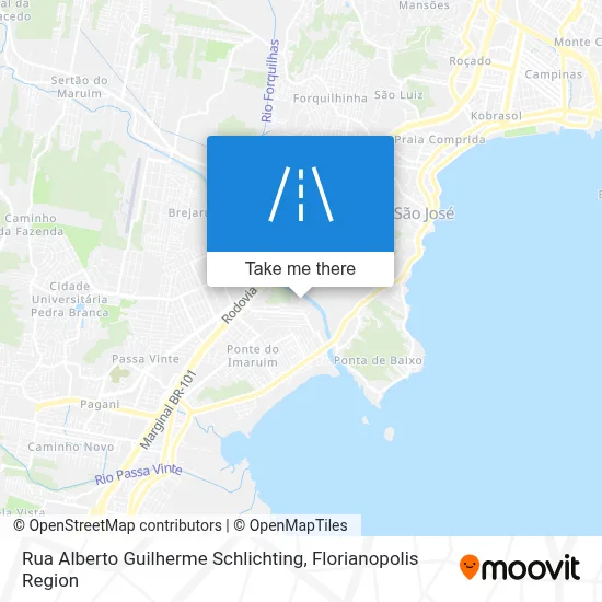 Rua Alberto Guilherme Schlichting map