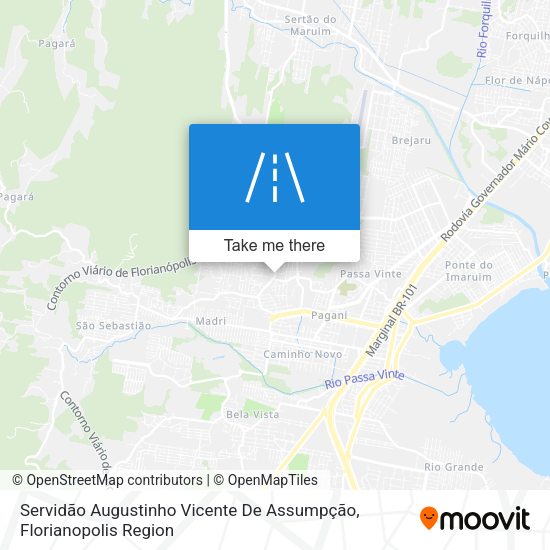 Servidão Augustinho Vicente De Assumpção map