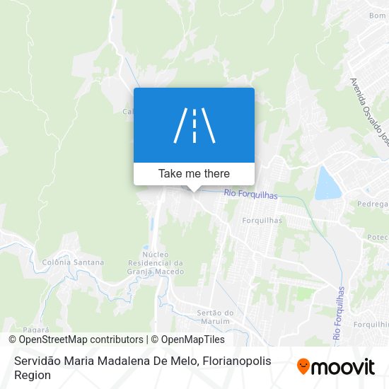 Servidão Maria Madalena De Melo map