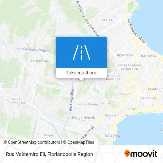 Rua Valdemiro Eli map
