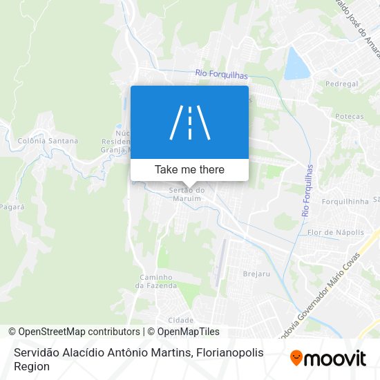 Servidão Alacídio Antônio Martins map