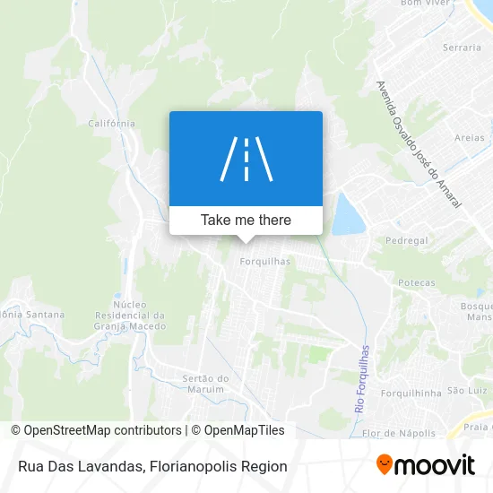 Rua Das Lavandas map