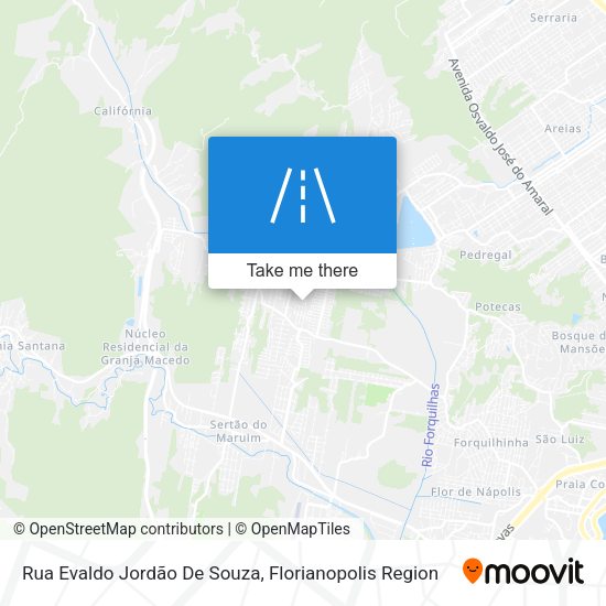 Rua Evaldo Jordão De Souza map