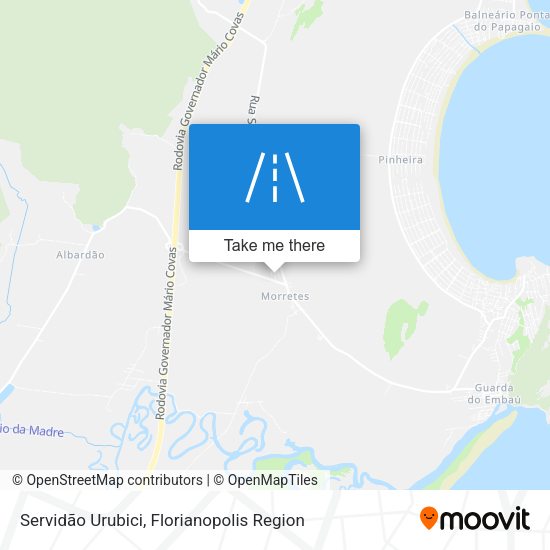 Servidão Urubici map