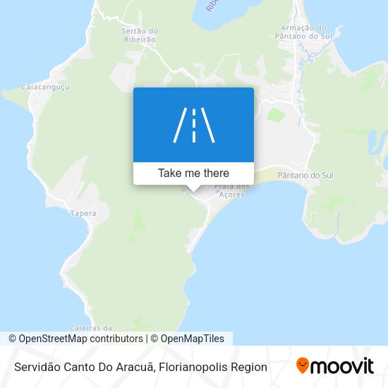 Servidão Canto Do Aracuã map