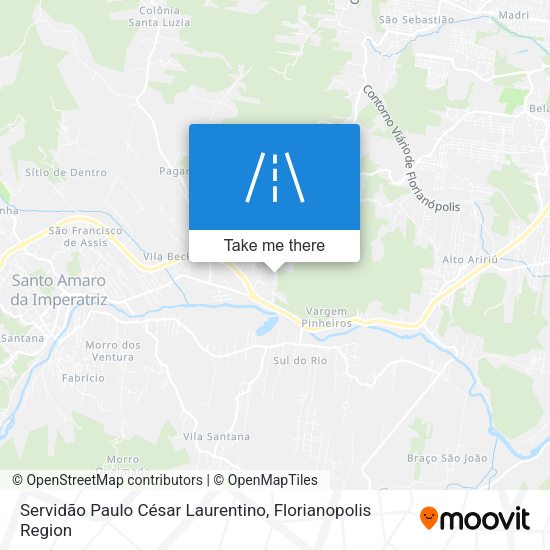 Servidão Paulo César Laurentino map