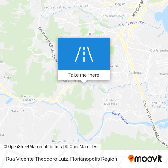 Rua Vicente Theodoro Luiz map