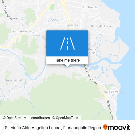 Servidão Aldo Angelino Leonel map