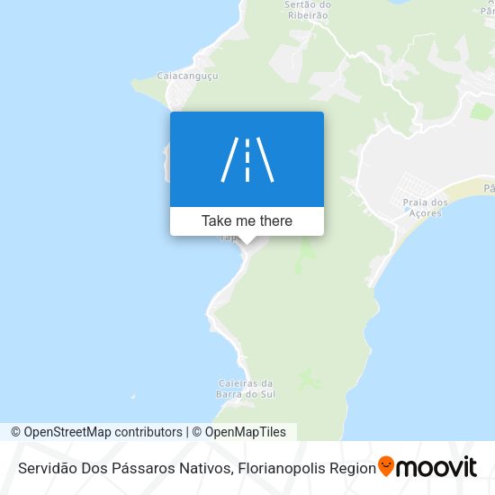 Servidão Dos Pássaros Nativos map