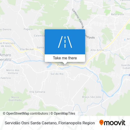 Servidão Osni Sarda Caetano map