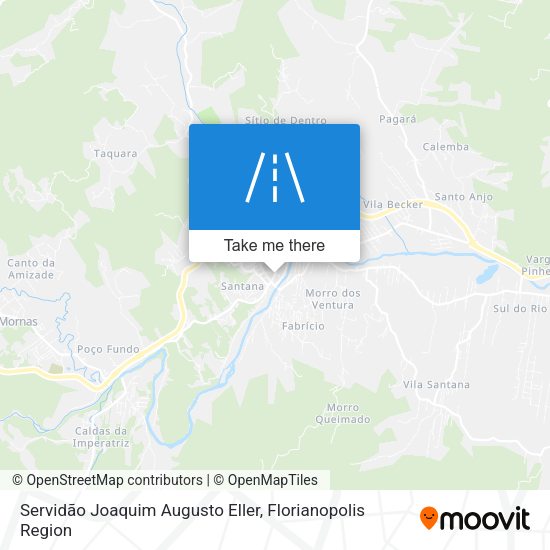 Servidão Joaquim Augusto Eller map