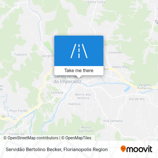 Servidão Bertolino Becker map