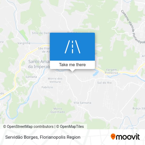 Servidão Borges map