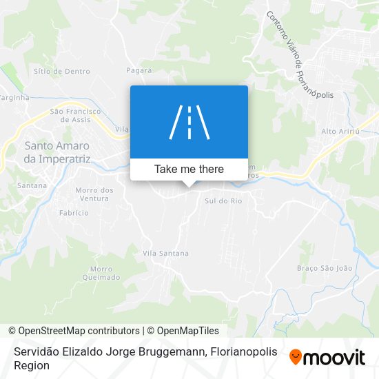 Servidão Elizaldo Jorge Bruggemann map
