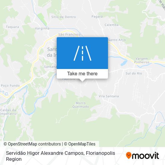Servidão Higor Alexandre Campos map