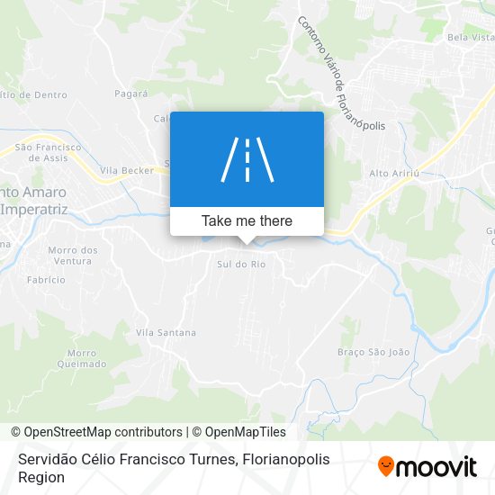 Servidão Célio Francisco Turnes map
