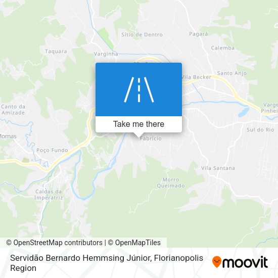Servidão Bernardo Hemmsing Júnior map