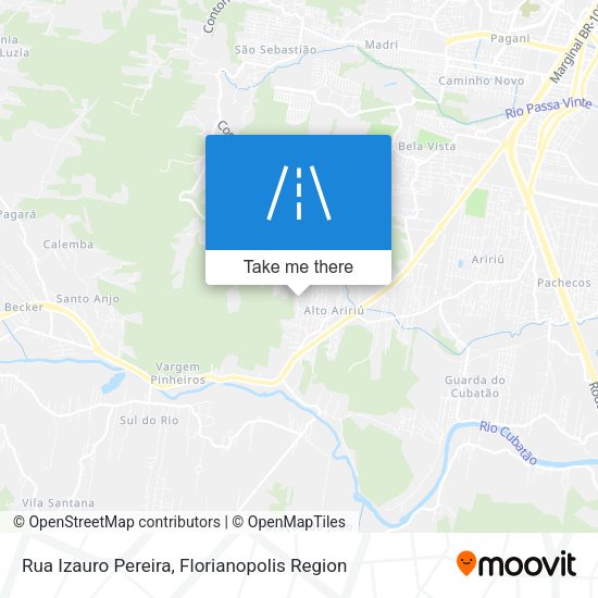 Rua Izauro Pereira map