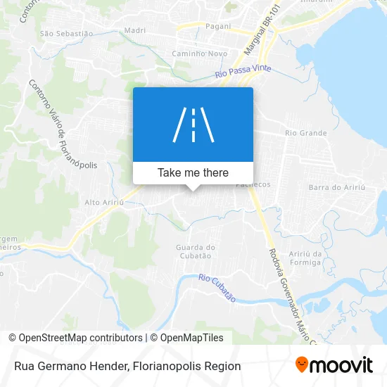 Rua Germano Hender map