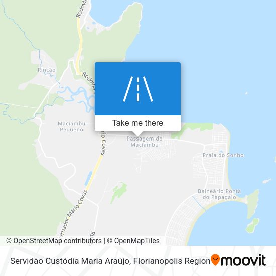 Servidão Custódia Maria Araújo map