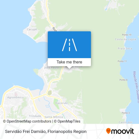 Servidão Frei Damião map
