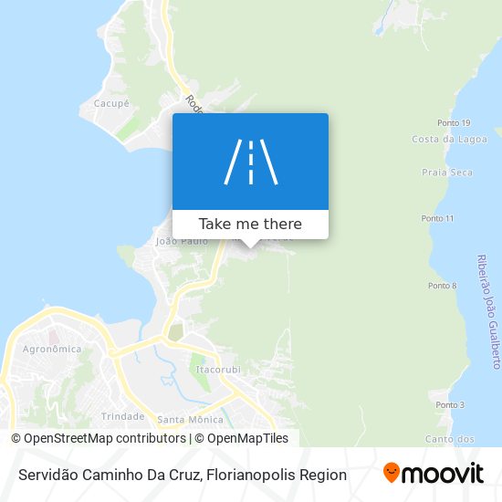 Mapa Servidão Caminho Da Cruz