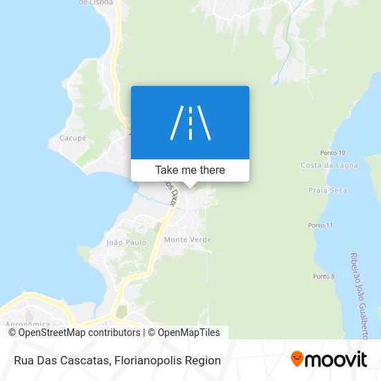 Rua Das Cascatas map