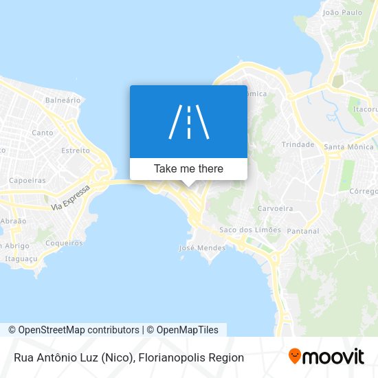 Rua Antônio Luz (Nico) map