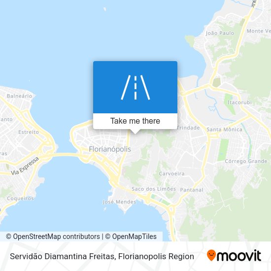 Servidão Diamantina Freitas map