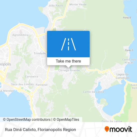 Rua Diná Calixto map
