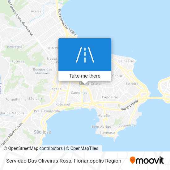 Servidão Das Oliveiras Rosa map