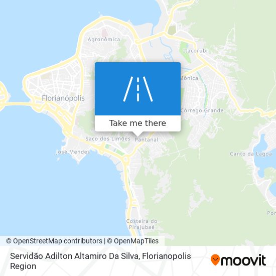 Servidão Adilton Altamiro Da Silva map