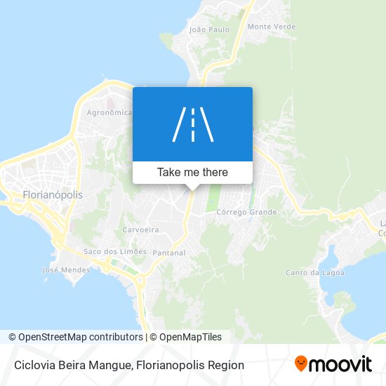 Ciclovia Beira Mangue map