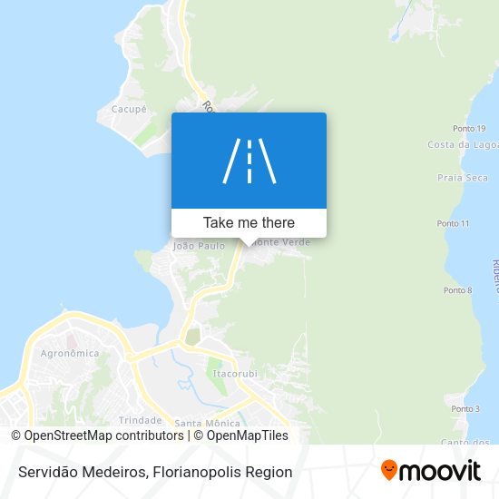 Servidão Medeiros map